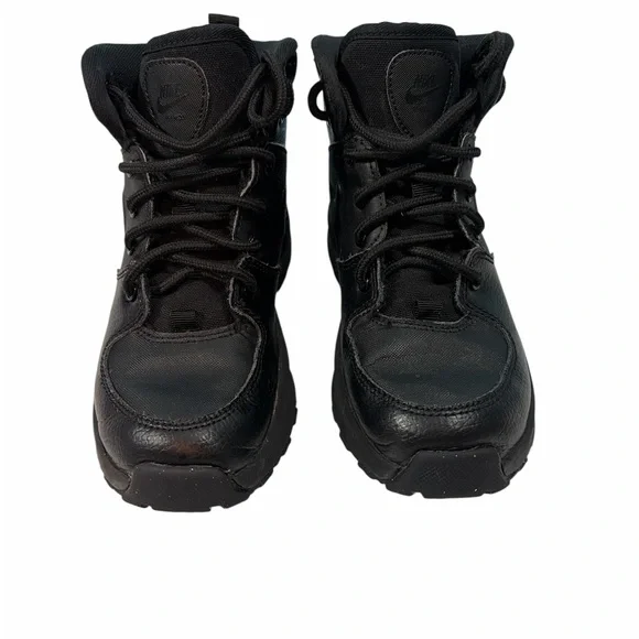 NIKE Shoes Boots Kids US 1Y Black Lace Up High Top Manoa LTR BQ5373-001 - Picture 8 of 9